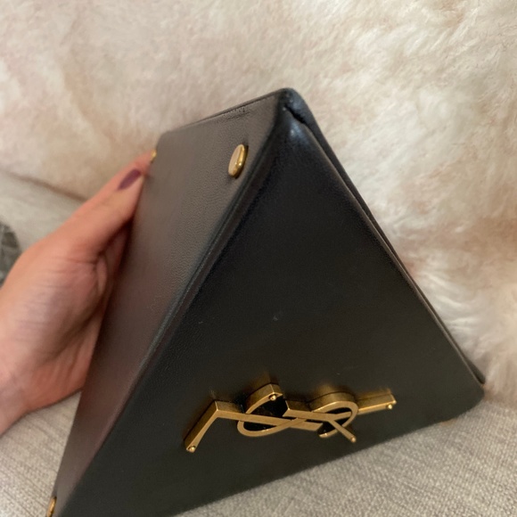 SAINT LAURENT Leather Pyramid Bag - Picture 6 of 8